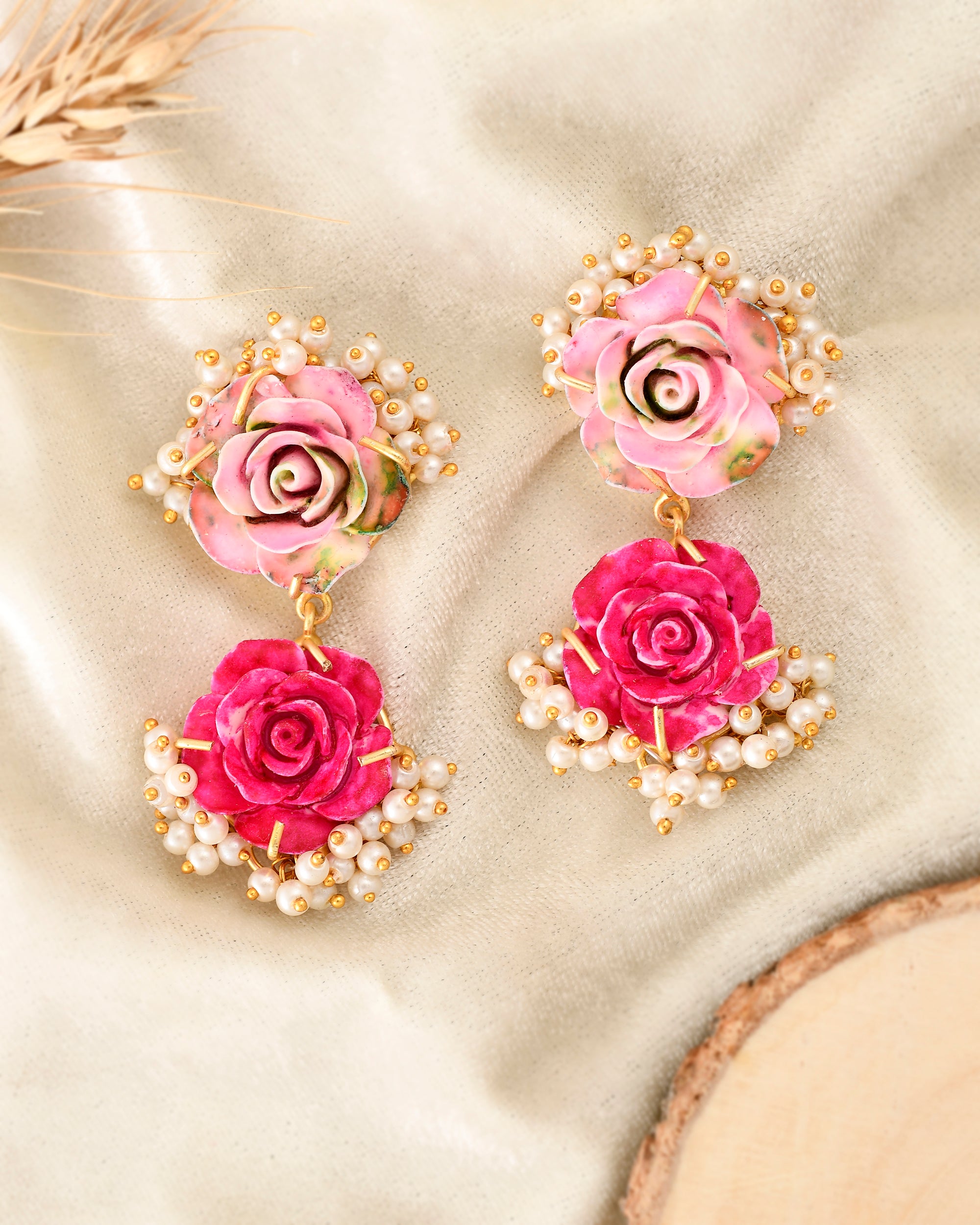 FLOWER PEARL EARINGS